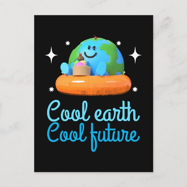 Cool earth, Cool future - Earth Postcard (Front)