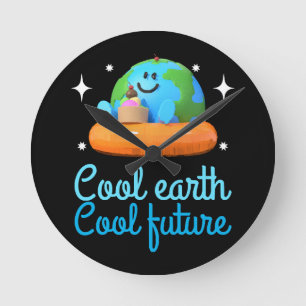Cool earth, Cool future - Earth Round Clock