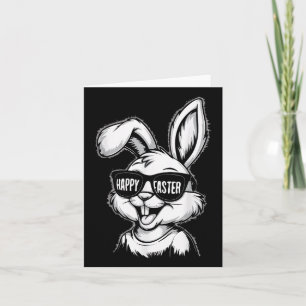 Cool Easter Bunny With Shades Happy Easter Kids Bo Card