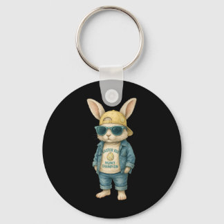 Cool Easter Bunny With Sungles For Boys Teens Men  Key Ring