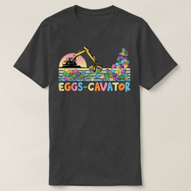 Cool Easter Grapple Bucket EggsCavator Easter Egg  T-Shirt (Design Front)