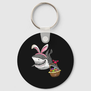 Cool Easter Shark Easter Sket Bunny Ears Happy Eas Key Ring