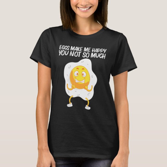 Cool Egg For Men Women Fried Baked Poached Protein T-Shirt (Front)