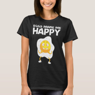 Cool Egg For Men Women Fried Baked Poached Protein T-Shirt