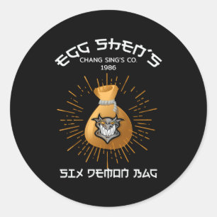 Cool - Egg Shen's Six Demon Bag Tee Long Sleeve Classic Round Sticker