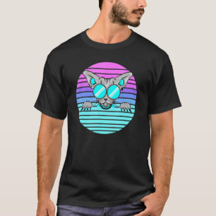 Cool Egyptian Retro Cat Sunset 1 T-Shirt