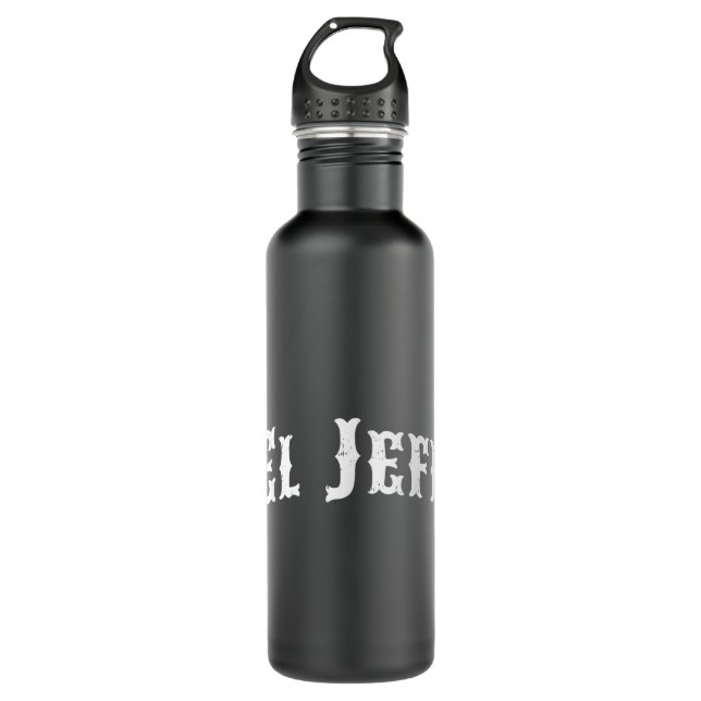 Cool EL JEFE Mexican Shirt Mexican Flag Shirt for  710 Ml Water Bottle (Front)