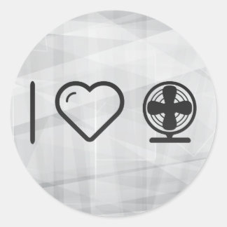 Cool Electric Fans Classic Round Sticker