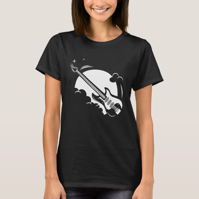 Cool Electric Guitar Music Guitars Guitarist T-Shirt (Front)