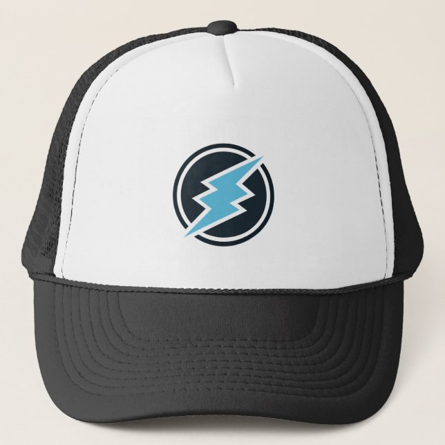Cool Electroneum Cryptocurrency Coin Sign Trucker Hat (Front)