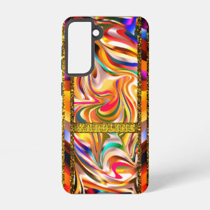 Cool Elegance Swirly Colours Samsung Galaxy Case