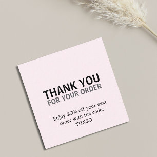 Cool Elegant Bold Rose Thank You Card Coupon