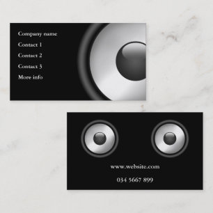 Cool Elegant Music Speaker design Business Card