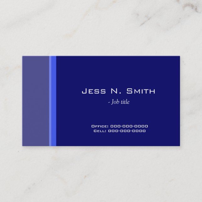 cool, elegant simple business card (Front)