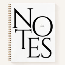 Cool Elegant Typography Notes Black and White