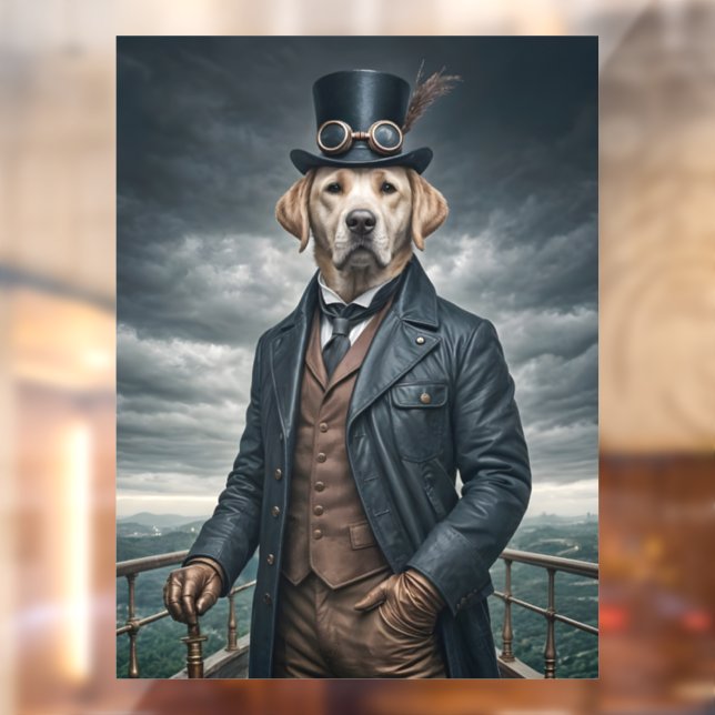 Cool Elegant Victorian Steampunk Labrador Dog Art (Sheet 2)