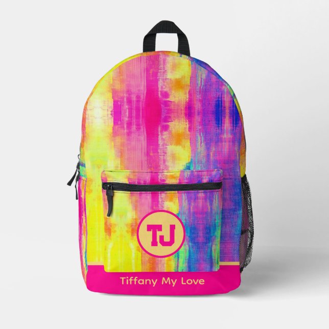 Cool Elementary Student Sport Retro Backpack (Front)