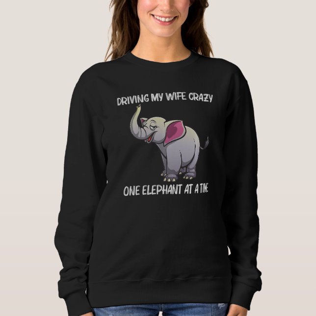 Cool Elephant For Men Dad Indian Elephant Safari A Sweatshirt (Front)