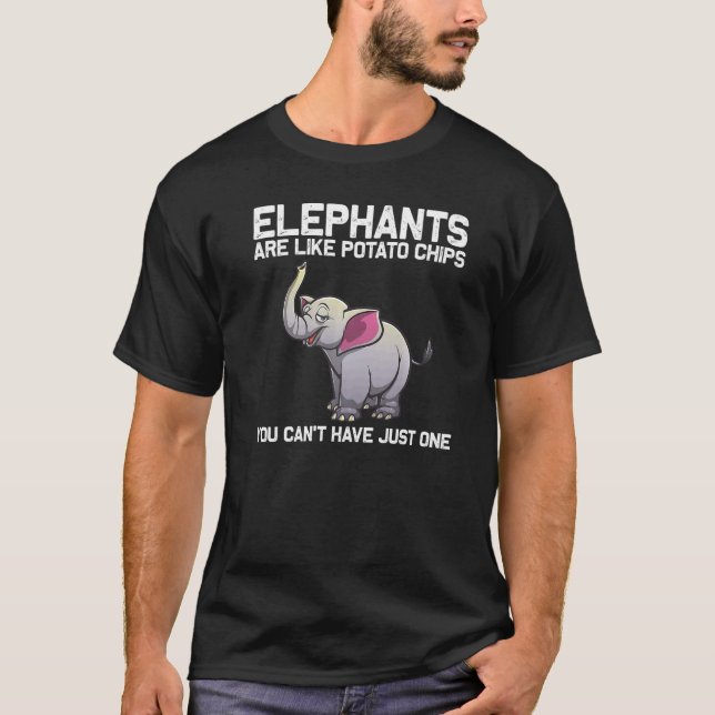 Cool Elephant For Men Women Indian Elephant Safari T-Shirt (Front)