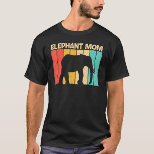 Cool Elephant For Mom Mother Vintage Elephant T-Shirt