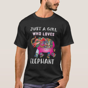 Cool Elephant For Women Girls Elephant Lover Zoolo T-Shirt