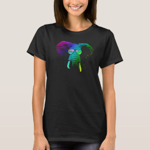 Cool Elephant With Dj Sunglasses T-Shirt