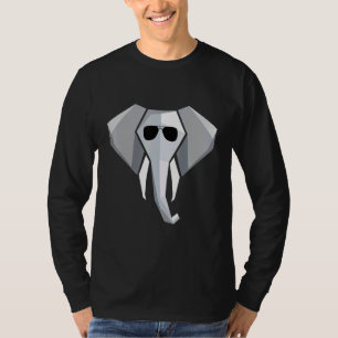 Cool Elephant With Sunglasses Shades Sun Glasses S T-Shirt
