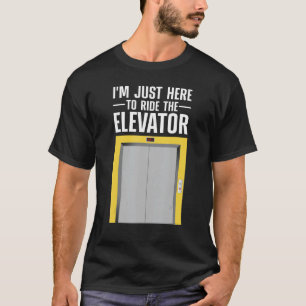 Cool Elevator Art For Men Women Elevator Inspector T-Shirt