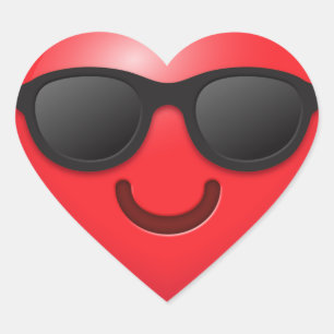 Cool Emoji Heart Sticker