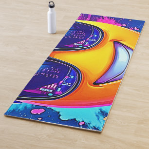 Cool 😎 Emoji Splash Fun Yoga Mat