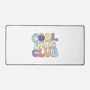 Cool Emts Club Emergency Medical Technician First Desk Mat