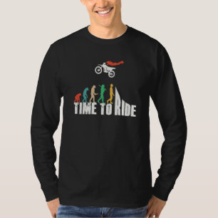 Cool Enduro Motorcycle Mx Clothing Time To Ride Mo T-Shirt