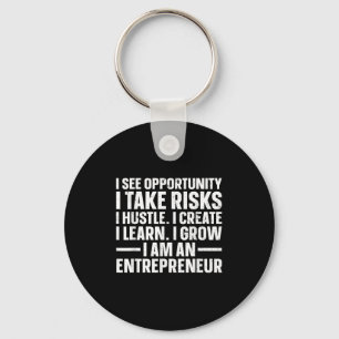 Cool Entrepreneur Art For Men Women Young New Busi Key Ring