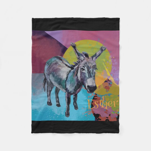 cool Esther  Fleece Blanket (Front)