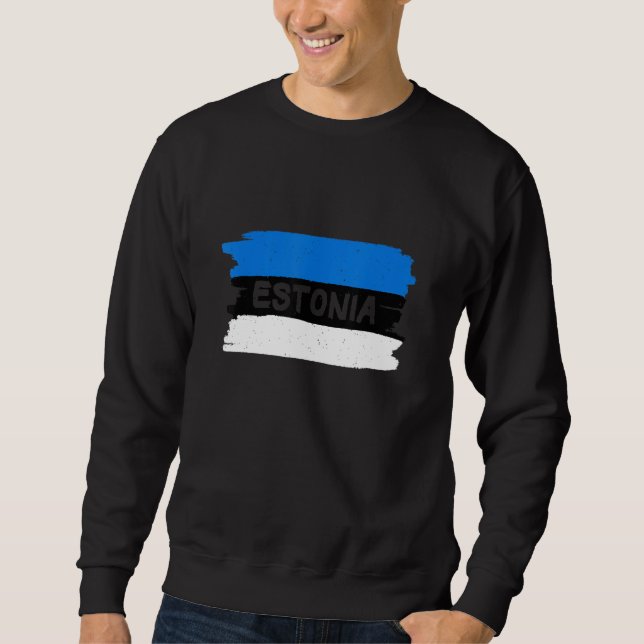 Cool Estonia Flag Sweatshirt (Front)