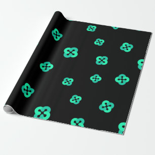 Cool Ethos Cryptocurrency Coin Sign Pattern Wrapping Paper