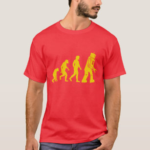 Cool evolution of ape to Man, Man to robot diagram T-Shirt