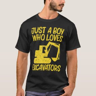 Cool Excavator For Boys Kids Heavy Equipment Opera T-Shirt