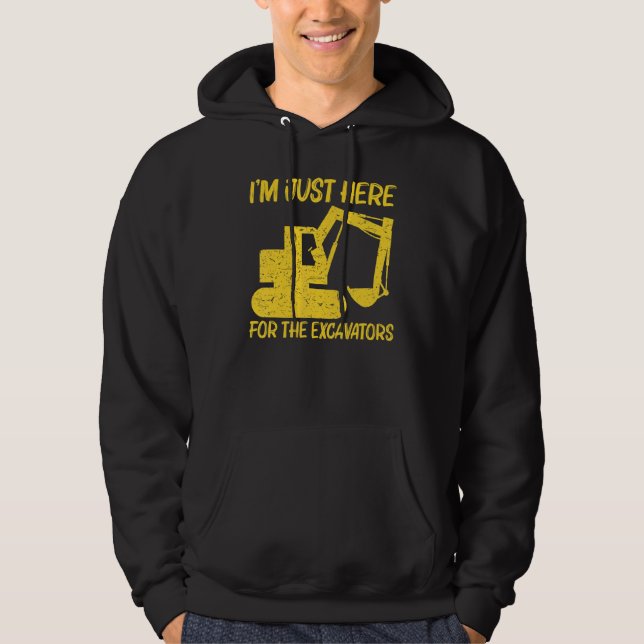 Cool Excavator For Men Women Heavy Equipment Opera Hoodie (Front)