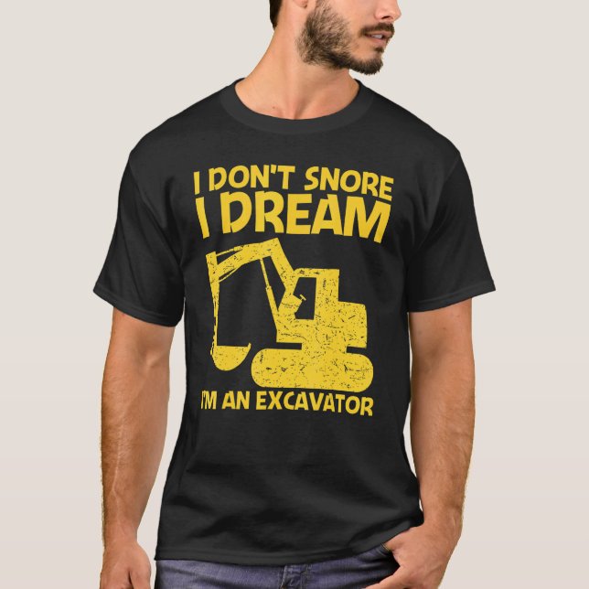 Cool Excavator For Men Women Heavy Equipment Opera T-Shirt (Front)