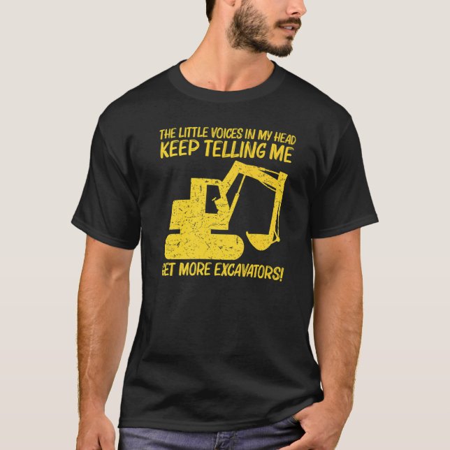 Cool Excavator For Men Women Heavy Equipment Opera T-Shirt (Front)