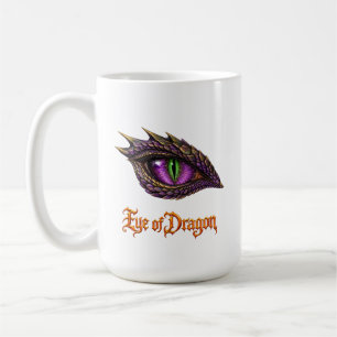 Cool Eye of Dragon Purple Dragon Lover Eyeball Coffee Mug
