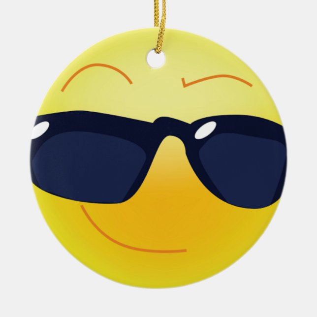 COOL FACE CERAMIC ORNAMENT (Front)