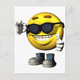 cool face postcard