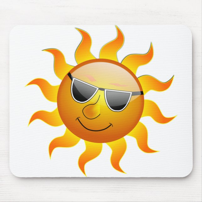 COOL FACE SUNSHINE MOUSE PAD (Front)