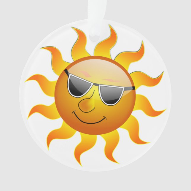 COOL FACE SUNSHINE ORNAMENT (Front)
