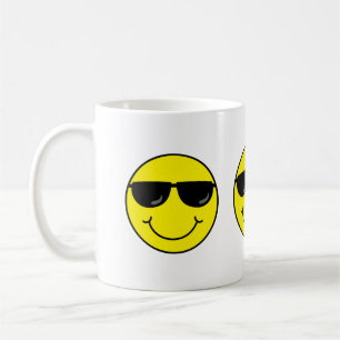 Cool Face with Sunglasses Coffee Mug