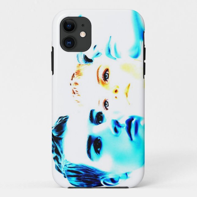 Cool faces (three) friends, minimalist design Case-Mate iPhone case (Back)