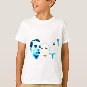 Cool faces (three) friends, minimalist design T-Shirt