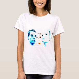 Cool faces (three) friends, minimalist design T-Shirt